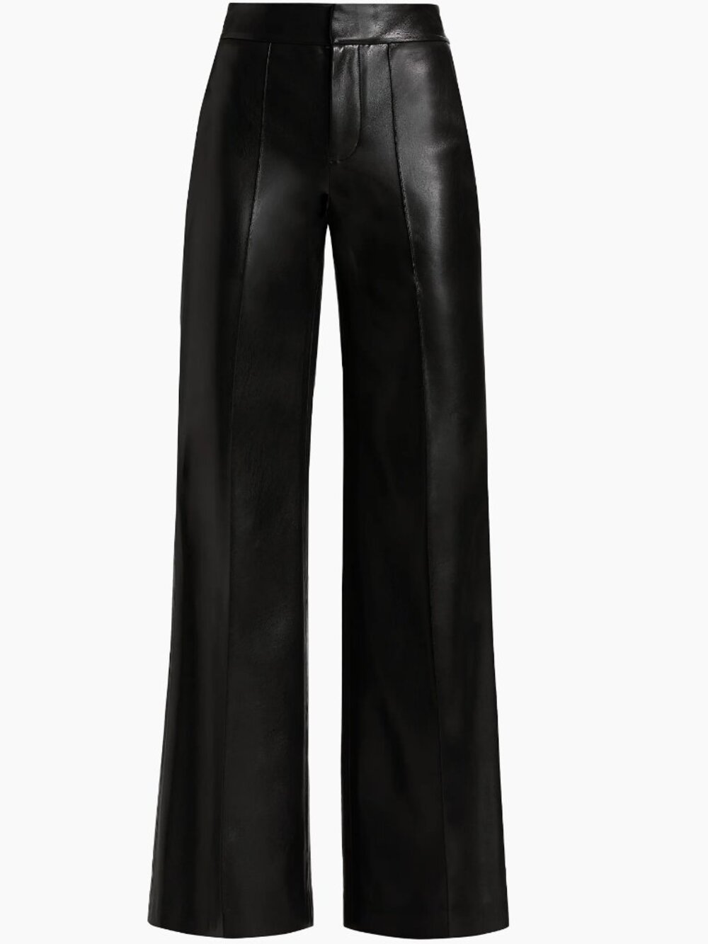 Alice & Oliva - Black Dylan Wide leg vegan leather pants - Size 4 - New w/tags
